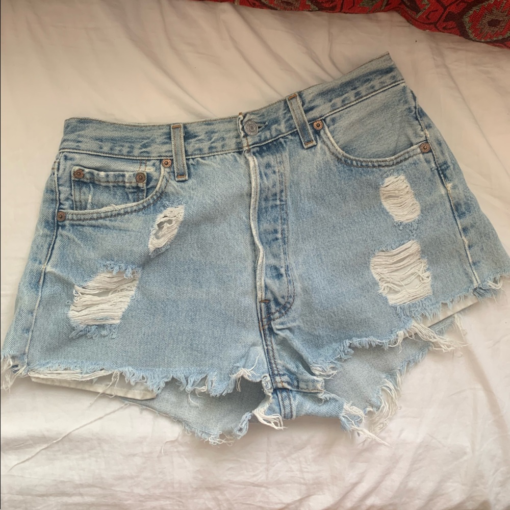 Vintage Levi’s Distressed Denim Shorts